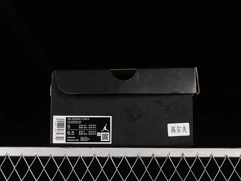 All categories Air Jordan Jordan series basketball shoes Air Jordan 1 Low G version pure original Air Jordan 1 Low Golf "UNC" AJ1 Joe 1 new golf version North Carolina blue color DD9315-100
